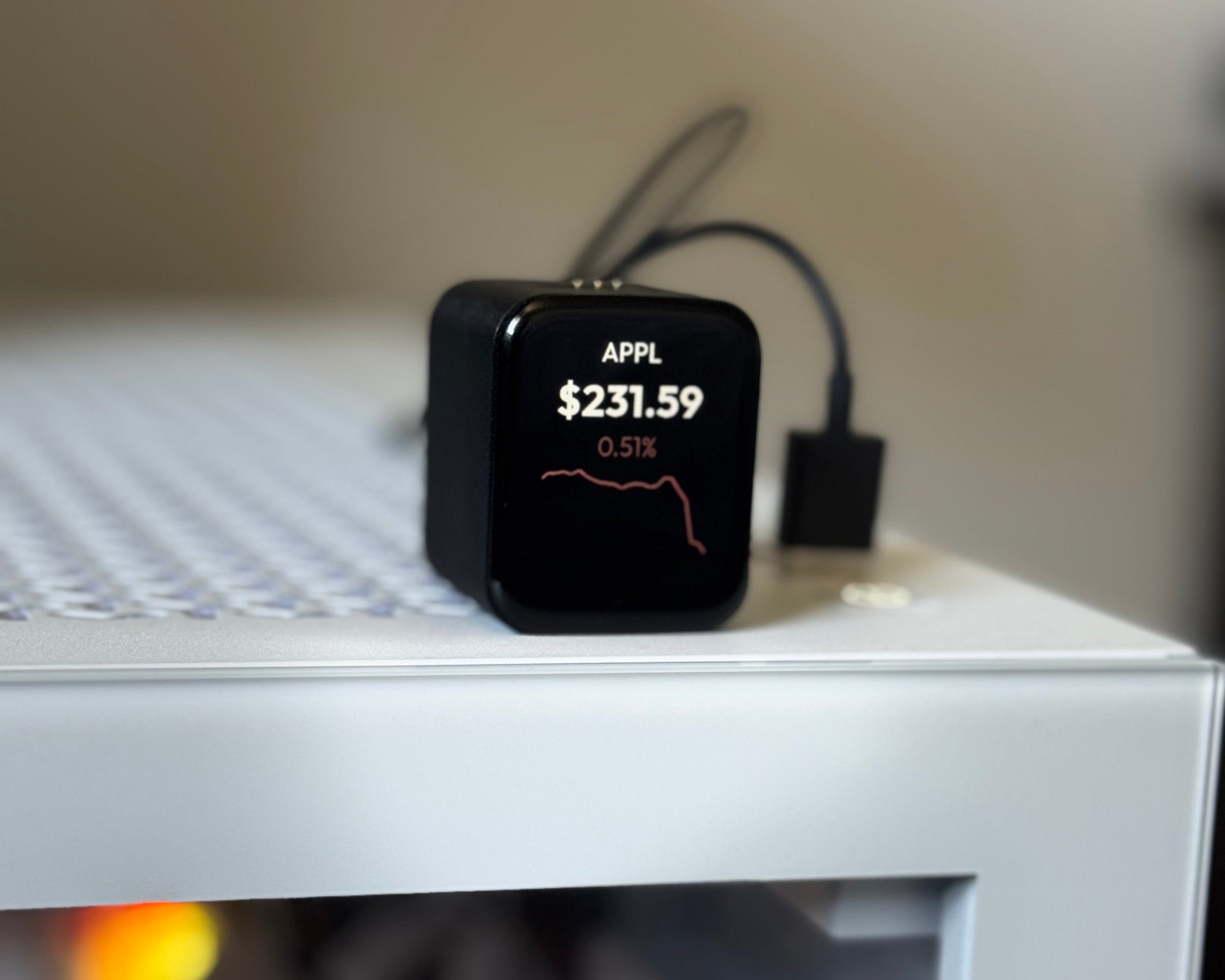 Wealth Tracker on desk